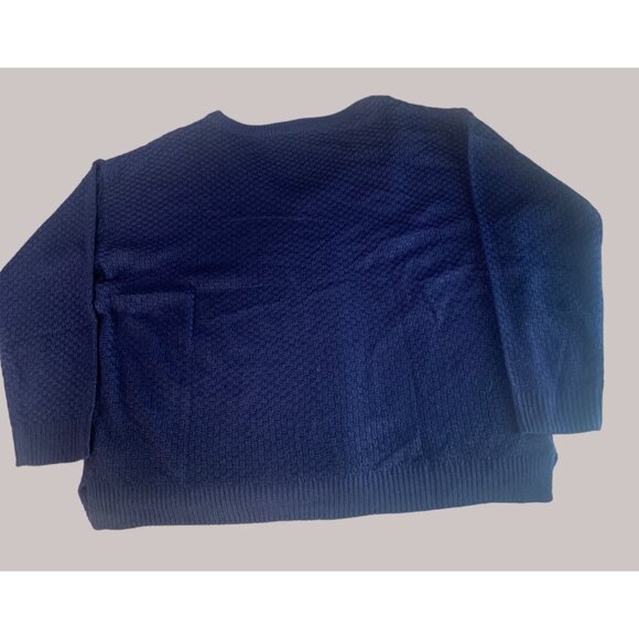 LuLaRoe XL Navy Blue Textured Sweater - Picture 4 of 4